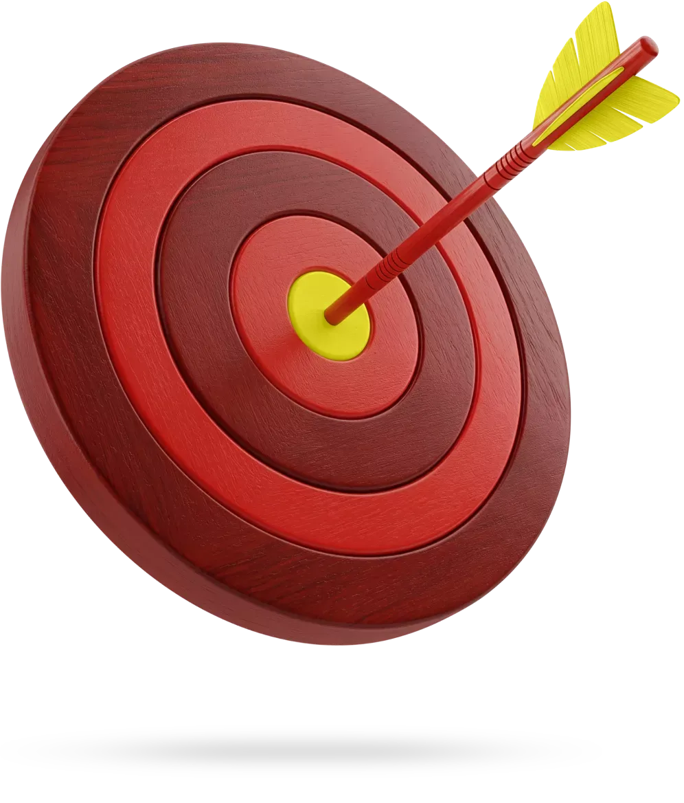 Bullseye with arrow